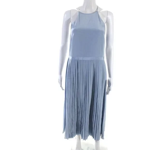 Maxi Dress Tibi Pleated Short Sleeveless Dress Tibi Pleated Dress
